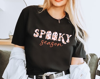 Retro Spooky Season Halloween Shirt: Vintage Ghost Tee