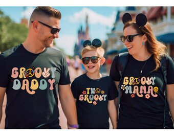 Two Groovy 2nd Birthday Shirts: Retro Family Matching Tees