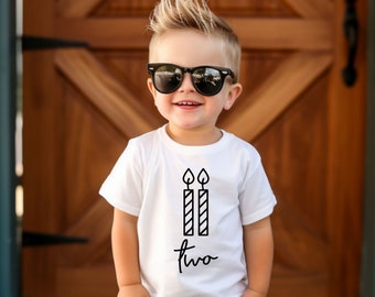 I'm Two Birthday Shirt: Second Birthday Outfit for Toddler Boy