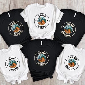 Custom Camp Shirt, Camp Crew Tshirt, Camping Trip Shirt, Adventure Shirt, Matching Family Camping Shirts, Mountain Hiking Tees, Cousin Crew