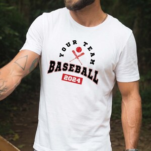 Custom Baseball Shirt, Custom Team Name Baseball Shirt for Man, Custom Baseball Jersey, School Varsity Team Jersey, Baseball Game Day Tee