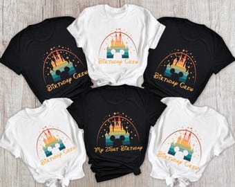 Comfort Colors Shirt, Custom Girl Disney Birthday Crew Shirt, Mickey Minnie Birthday Shirt, Disney Birthday Boy T-Shirt, Family Disney Trip