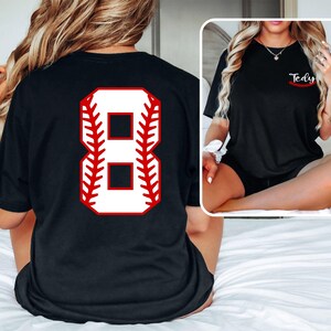 Customized Baseball Shirt, Custom Softball Tshirt, Baseball Season Gifts, Baseball Gameday Shirt, Game Day Baseball Tees, Softball Mom