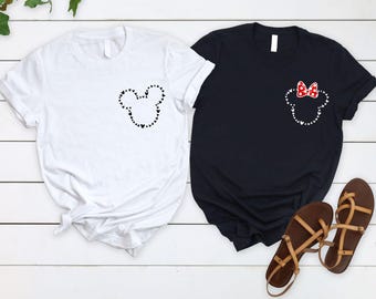 Mickey or Minnie Matching Couple Shirt, Disney Vacation Shirts, Disneyworld Trip Family Group T-Shirt, Disneyland Matching Gift, Disney Trip