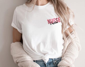 Custom Nurse Name Comfort Colors Shirt: RN, ER, Nursing Student Gift