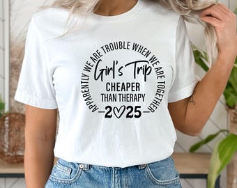 Girls Trip 2025 Shirt, Girls Vacation T Shirt, Weekend Trip Shirt, Girls Trip Matching Shirts, Summer 2025 Trip, Vacation Shirt for Girls