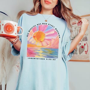 Comfort Colors Christian T-Shirt: His Mercies Are New Bible Verse