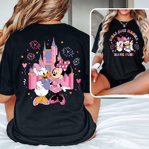 Girls Just Wanna Have Fun Disney Shirt, Besties Matching Shirt, Minnie And Daisy Best Friends Tshirt, Disney Besties Tee, Disney Girls Shirt