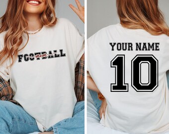 Custom Football Mom Shirt: Personalized Game Day Tee