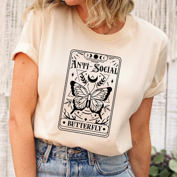 Anti-Social Butterfly Comfort Colors Long Sleeve