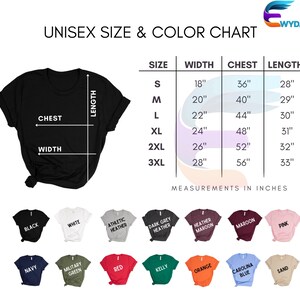 a women's t - shirt with measurements and measurements