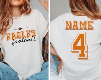 Custom Football Shirt, Personalized Football Shirt, Game Day Shirt, Your Jersey Number Football Shirt, Sport Lover Gift, Football Season Tee