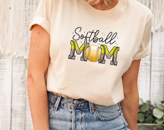 Softball Mom T-Shirt: Game Day Tee, Funny Mom Shirt