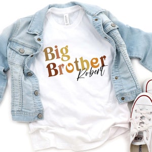 Custom Big Brother Shirt: Pregnancy Reveal Toddler Tee