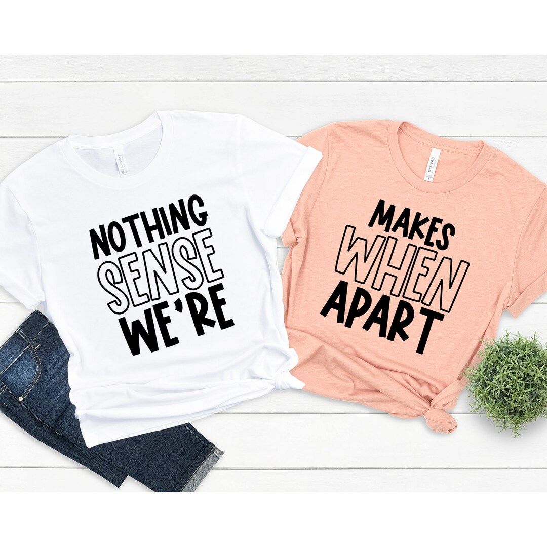 Funny Couple T Shirt,valentine's Day Anniversary Gift ,nothing Sense We