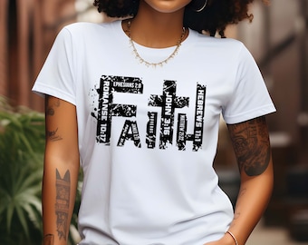 Faith Shirt: Christian Cross Bible Verse Tee