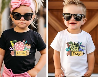 Custom Name Back To School Kids T-Shirt