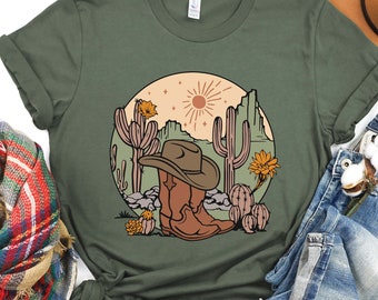 Desert Sunrise Shirt, Desert T-Shirt, Wild West Shirt, Western Shirt, Cowboy Shirt, Adventure Shirt, Travel Shirt, Summer Tee, Cactus Shirt