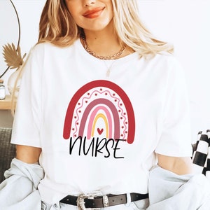 Nurse Shirt, Rainbow Nurse T-Shirt, Funny Nurse Tee, Nurse Appreciation, Gift For Nurse, School Nurse shirt, Nurse Week Shirt, Nurse Life