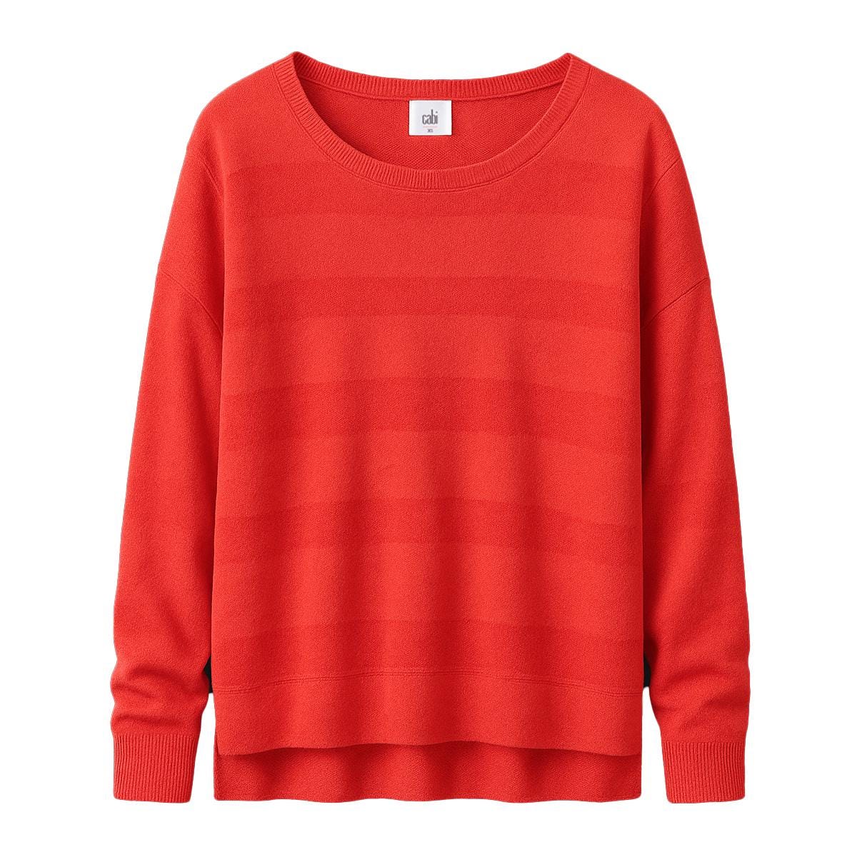 chabiii ⸜❤︎⸝ NWT Cabi Summer 2025 Shadow Stripe Pullover Hibiscus, Style