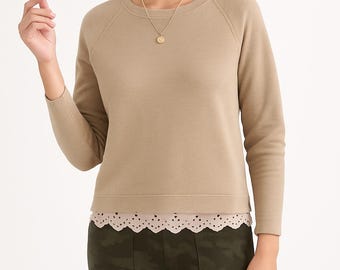 R13 Velvet Underground Banana Oversized Women's Knit Sweater