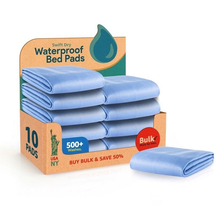 Heavy Absorbency Bed Pad 34X36 (4 Pack), Washable and Reusable Incontinence  Bed Underpads, Waterproof Mattress Protector for Kids, Adults, Elderly and  Pets 34x36 Inch (Pack of 4)