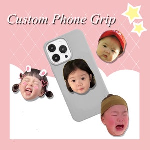 Personalized Baby Face Phone Stand,Custom Photo Phone Grip,Personalized Gifts,iPhone Stand,Cell Phone Stand,Phone Accessories,Baby Gifts