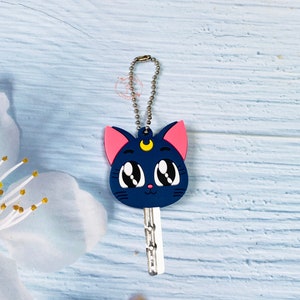 Leuke kat sleutelklep, kawaii cartoon sleutelklep, pvc sleutelcovers, gezellige sleutelhouder, sleutelkapje, sleuteletui DIY, sleutelklep voor huissleutel, sleutelaccessoires
