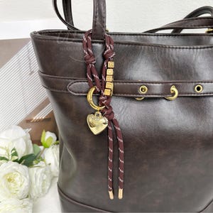 Custom Name Bag Charm, Chain Rope Bag Charm, Purse Rope Decor, Bag Tag With Letter, Name Beaded Chain, Unique Bag Accessories Bag