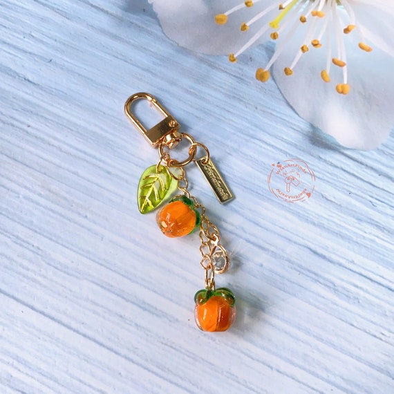 Kawaii Fruit Keychain,Cute Cartoon Keychain,Kawaii Phone Charm,Birthday Gift,Handmade Keychain,Student  Present,Backpack Tag,Gifts for Her