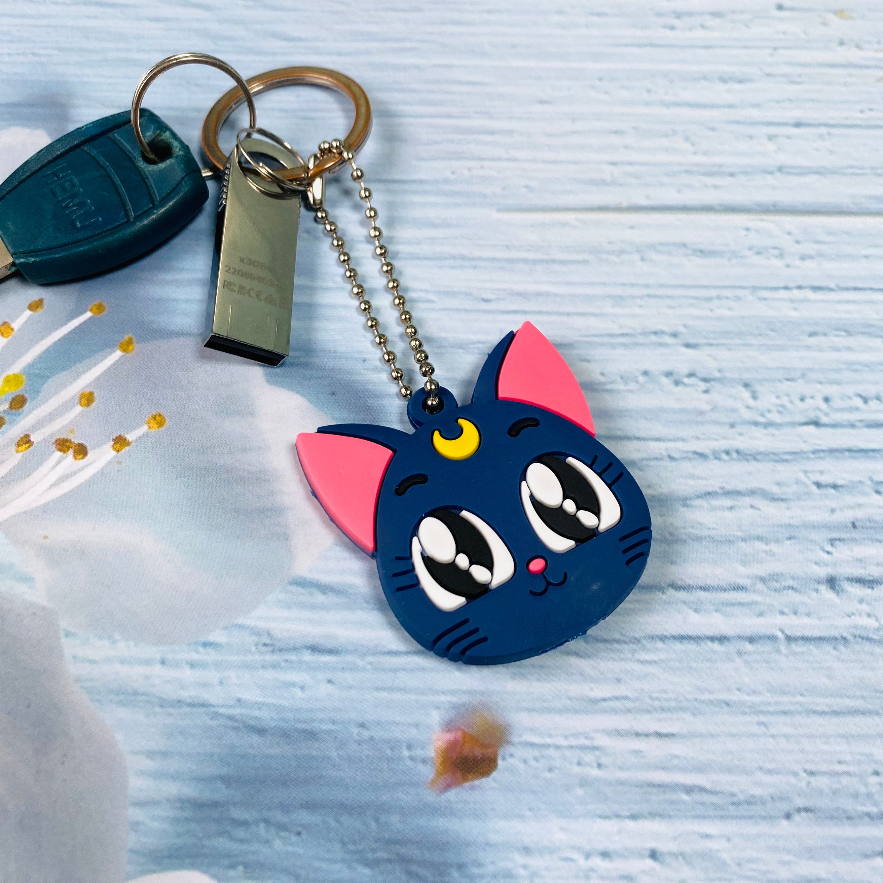 Pvc Key Cover Cute Cat Key Cover,kawaii Cartoon Key Cover,pvc Key Covers,cozy Key ...