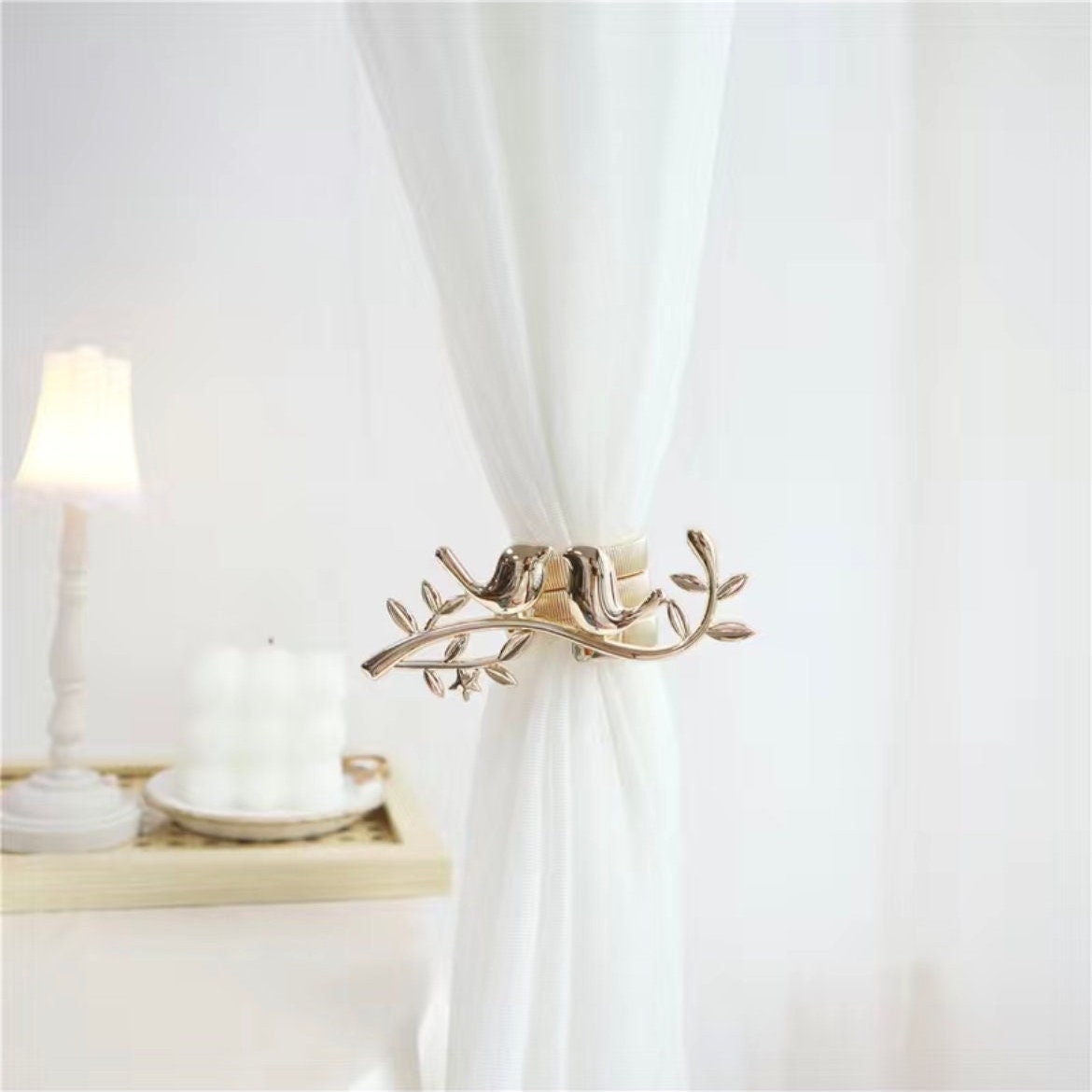 Bird Alloy Curtain Tie Back Rings Curtain Hooks Tiebacks Etsy