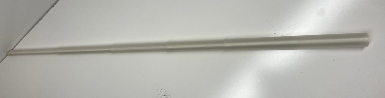 May include: A white, telescoping, extendable pole made of plastic.