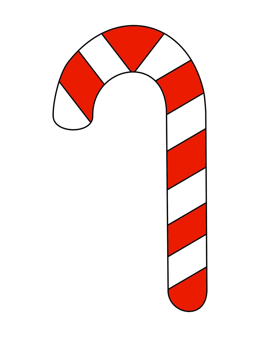 Candy Cane Stained Glass Sun Catcher Pattern Etsy