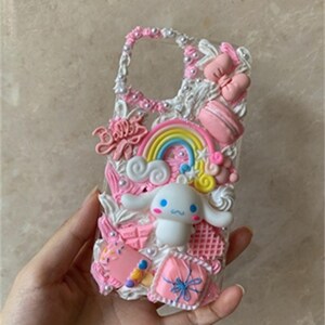 Handgemachte Creme Gel Handytasche Material Kit klein Accessoires Set handgemachte Puppe Cartoon niedlich kreativ selbstgemacht