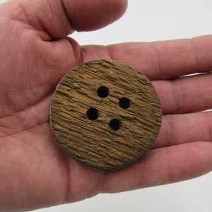 Large Wooden Buttons 5cm, Giant Wooden Buttons, Natural Wood Buttons, Large  Coat Buttons, 2 Inch Buttons, 50mm Buttons, UK Sewing Supplies 