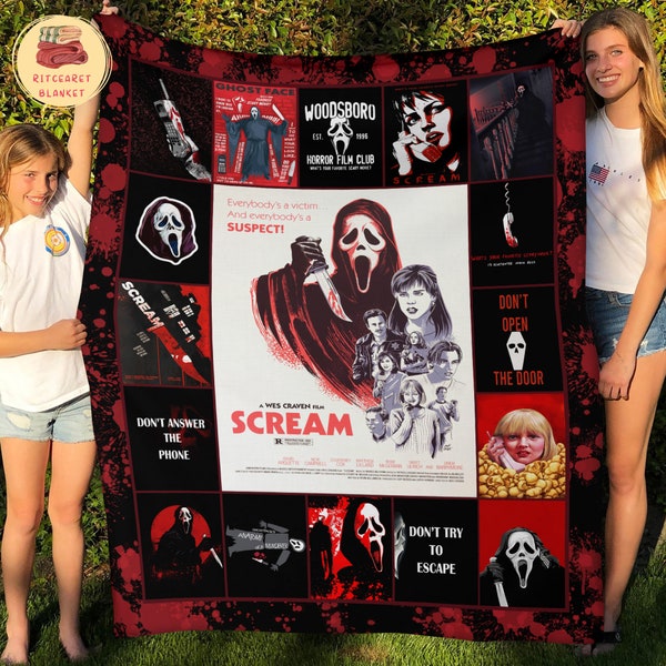 Ghostface Throw Blanket Etsy