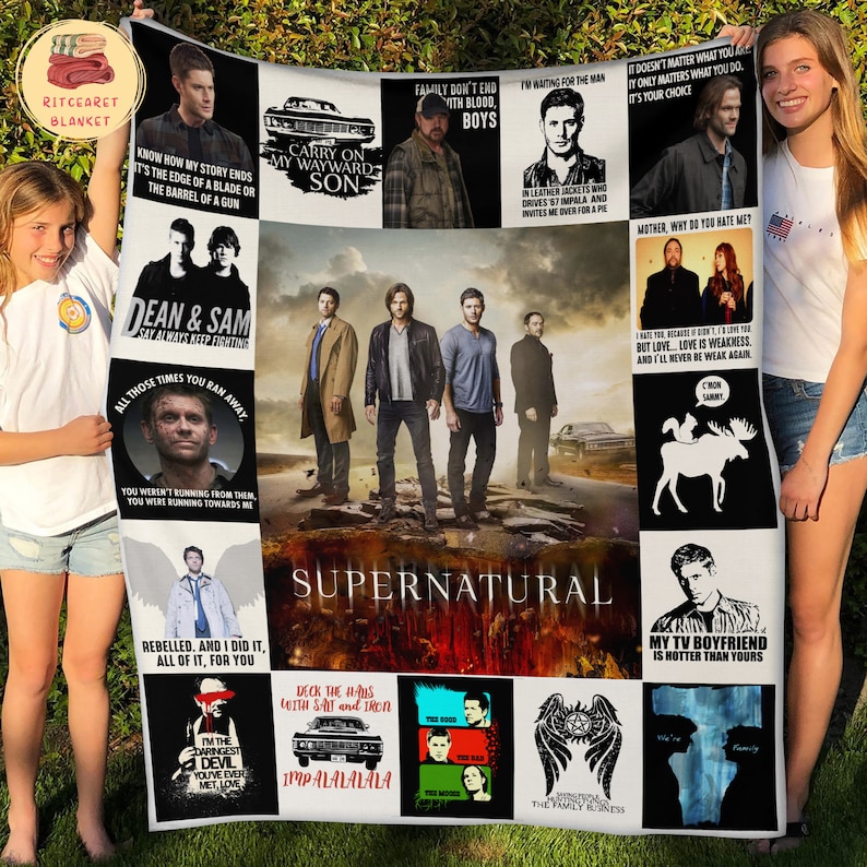 Grab Your Sexy Supernatural Throw Blanket, Some Salt And The Colt