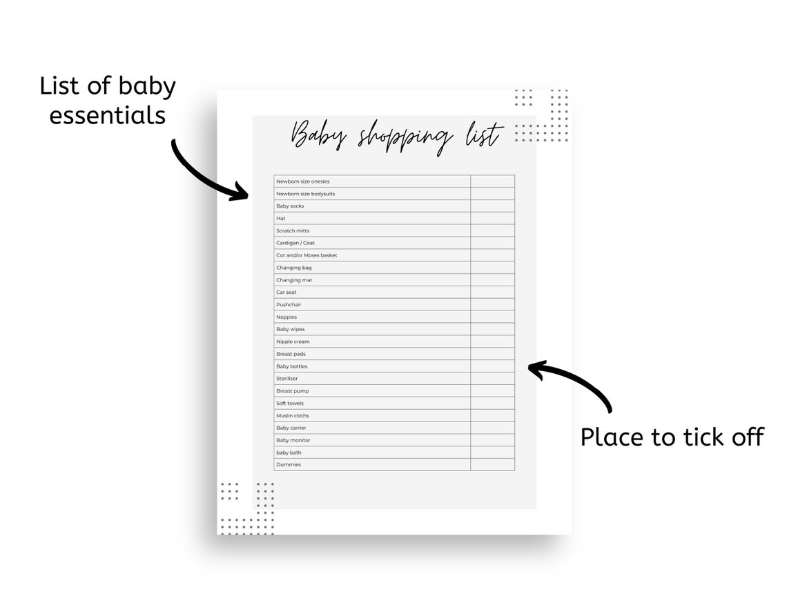 Printable Pregnancy Checklist Hospital Bag List Birth Plan Etsy Espa a