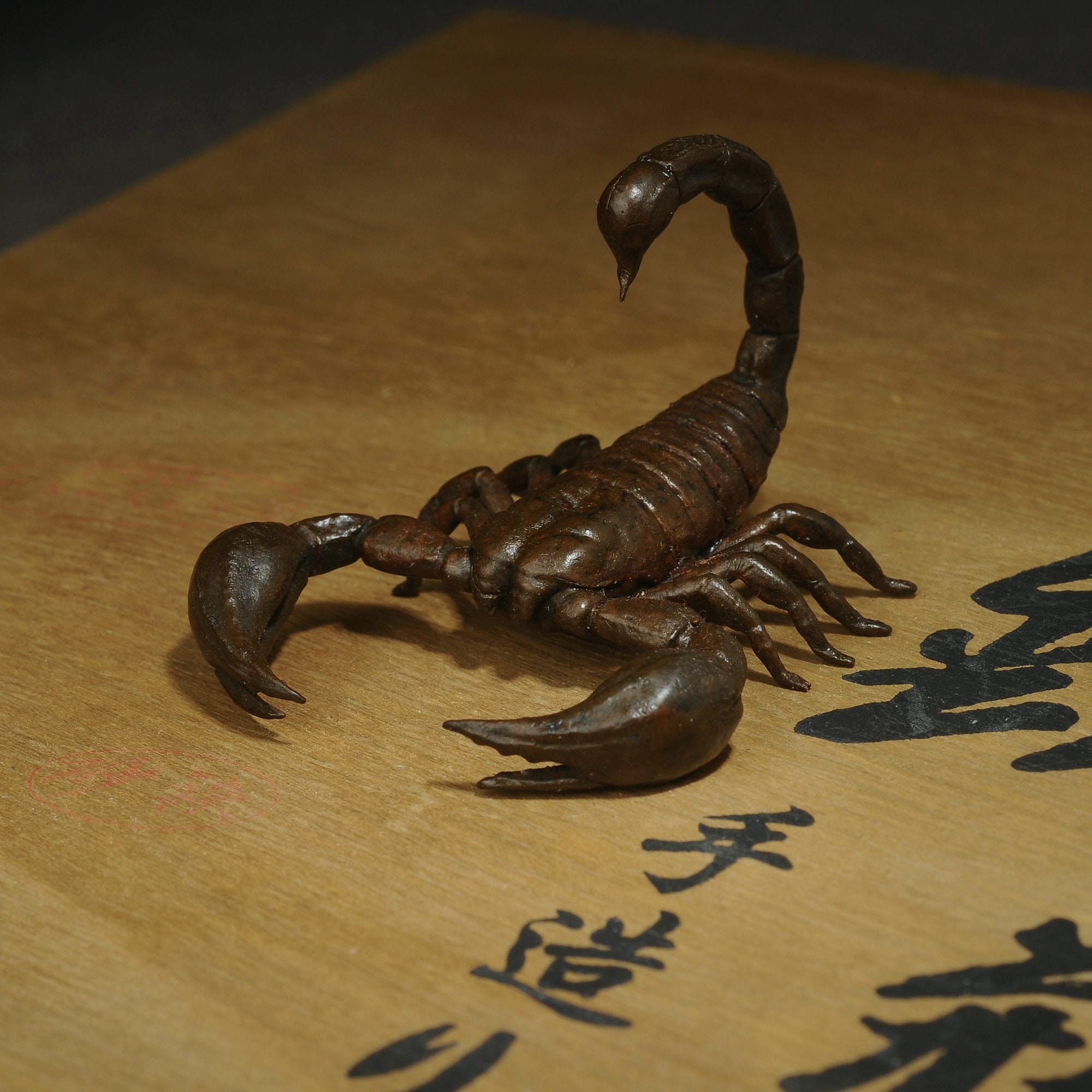 Japanese Bronze Scorpion Sculpture,scorpion Ornaments,garden Decoration