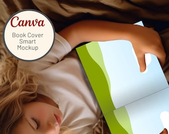 KDP Book Mockup: Canva Template for 8.5x11, 6x9 & Square Books (Digital Download)