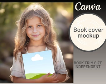 Children Book Mockup, Smart Canva Cover Template, Premade KDP A Plus Content for Square, 8.5x11 (Letterhead), 6x9 Softcovers and Hardcovers