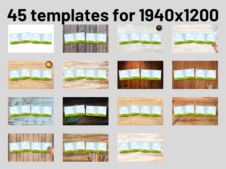 KDP Book Mockup for A Plus Content, Canva Template, Square Paperback ...