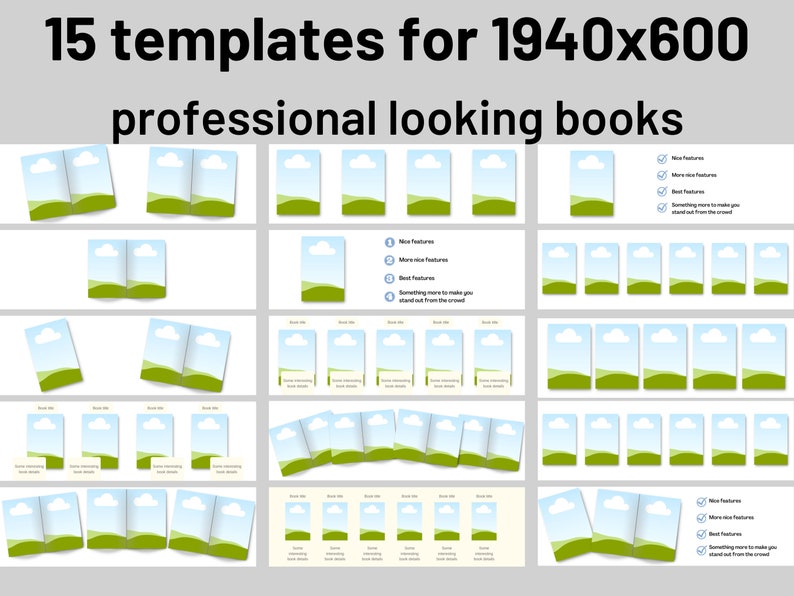 KDP Book Mockup: A+ Content Canva Template (6x9 Paperback) - Etsy