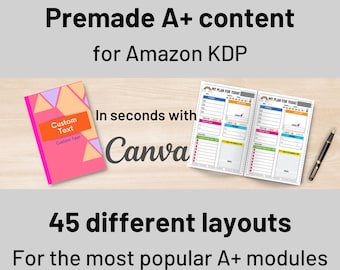 KDP Book Mockup: A+ Content Canva Template (6x9 Paperback)