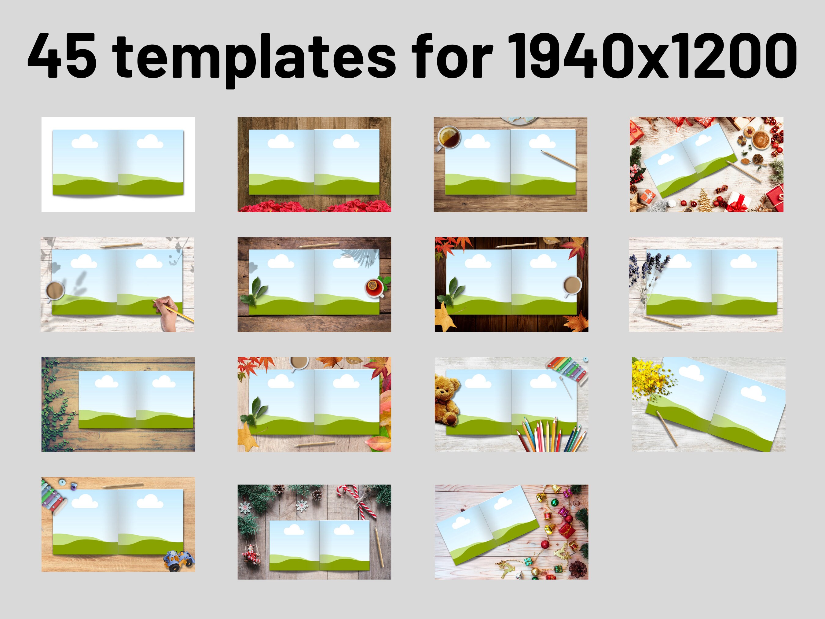 KDP Book Mockup for A Plus Content, Canva Template, Square Paperback ...