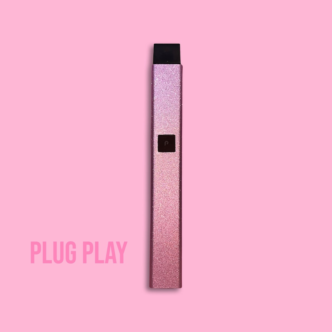 Glittery Pink Plug Play Skin Plug Play Vape Wrap Plug Play Etsy