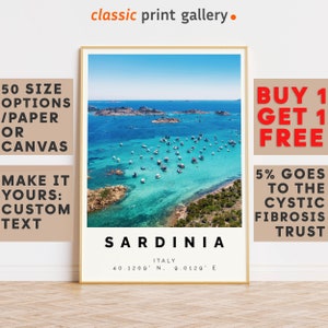 Sardinia Poster Colorful Print, Sardinia Wall Art, Sardinia Photo Decor, Sardinia Gift Travel Print,Holiday Art,8610