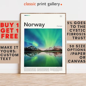Norway Print, Norway Wall Art, Norway Color Poster With Text, Personalized Birthday Travel Gift Present Photography  Artwork,Norway 12063b1