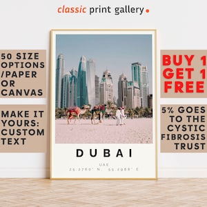 Dubai Poster Colorful Print, Dubai Wall Art, Dubai Photo Decor, Dubai Gift Travel Print,Housewarming Gift,Travel Gift,7979